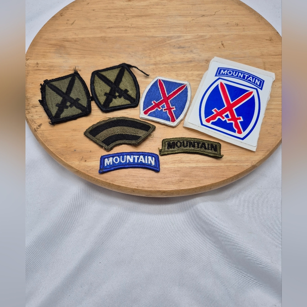 US Army 10th Mountain Division, Ft. Drum NY Patches